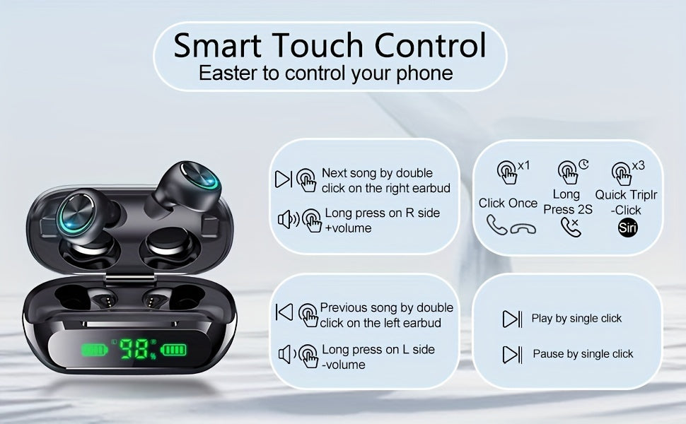 Wireless Earbuds 200 Hours Playtime™