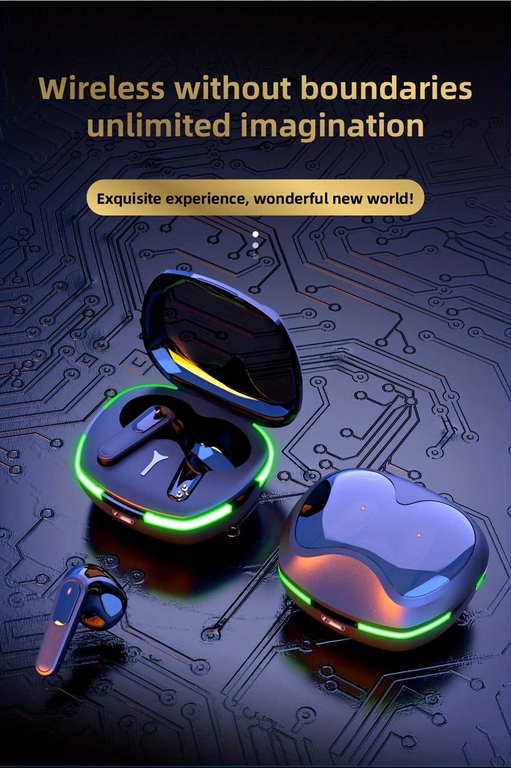 In-ear Earpbuds With LED Lights™