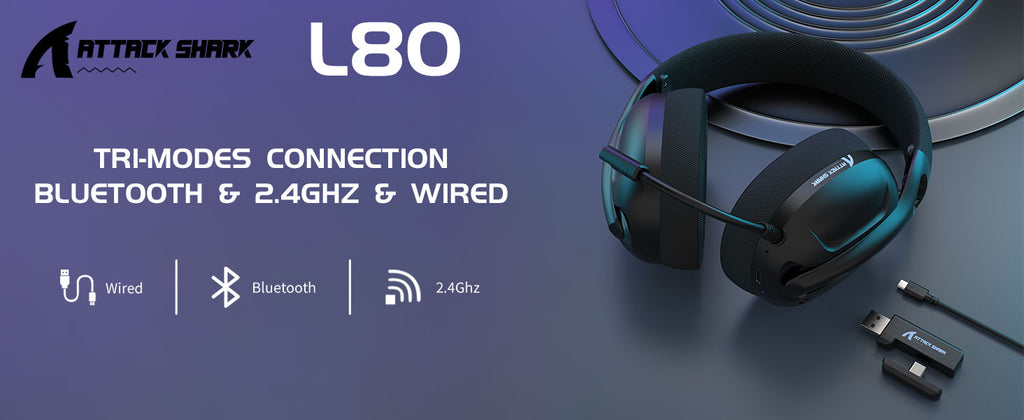 Attack Shark L80 Gaming Headset Mambasnake™
