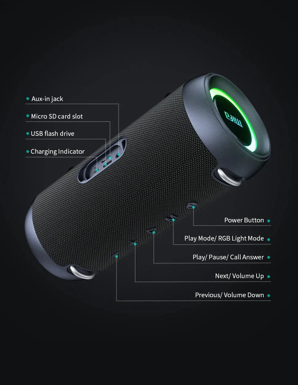 Bluetooth Speaker 60W Mifa™ - RS Store