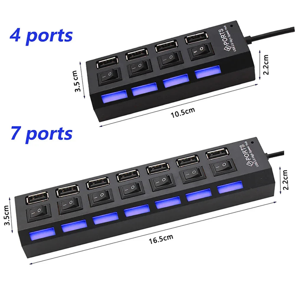 USB 2.0 Hub USB Hub 2.0 Multi USB Splitter Hub™ - RS Store