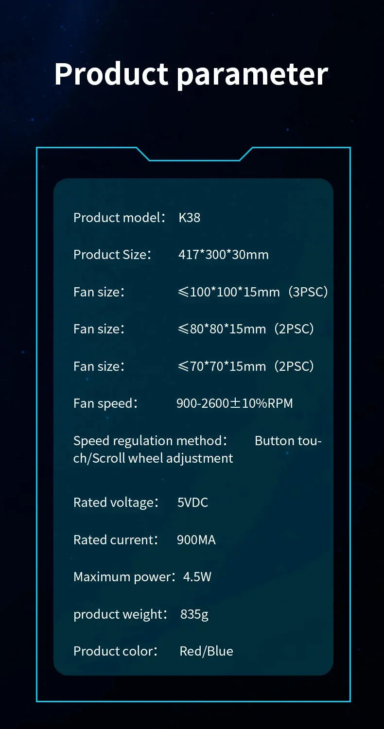 17inch Gaming Laptop Cooler Coolcold™ - RS Store