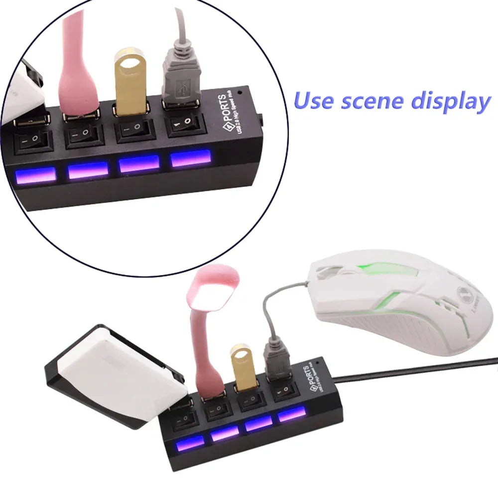USB 2.0 Hub USB Hub 2.0 Multi USB Splitter Hub™ - RS Store