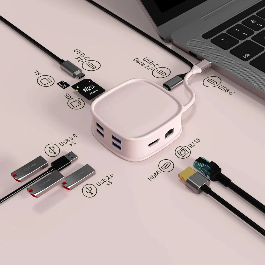 FC&EC USB C HUB Type C Adapter 10 in 1™ - RS Store