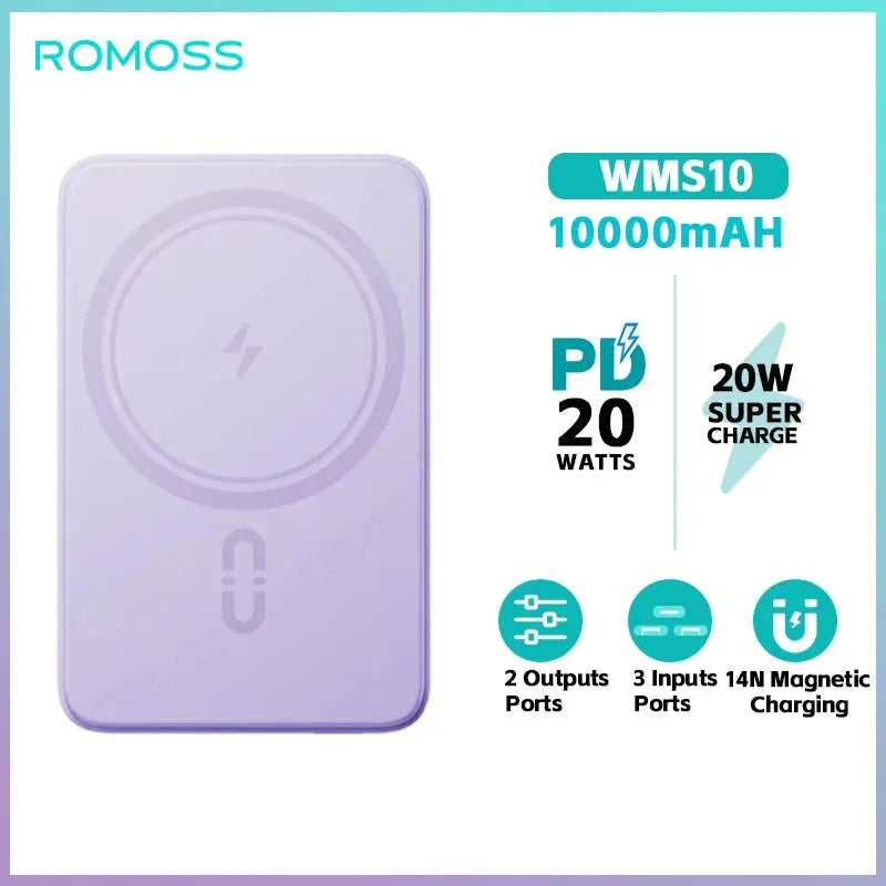 Power Bank 10000 mAh Romoss™ - RS Store