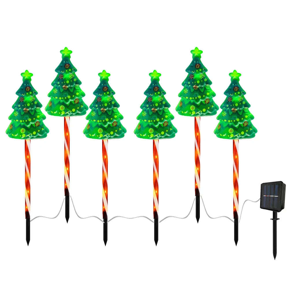 6 Pack Solar Xmas Tree Light™