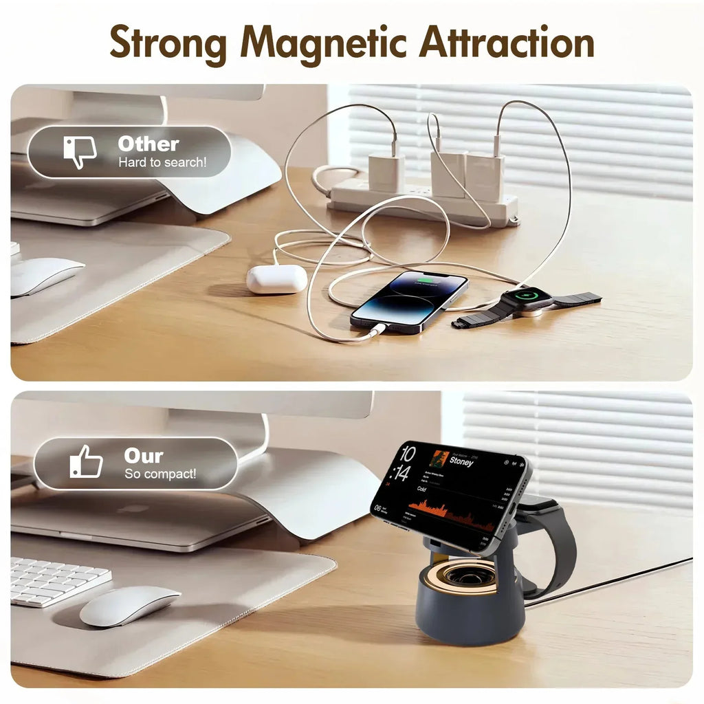 4 in 1 Wireless Charging Station Magnetic 15W Fast Charger™ - RS Store