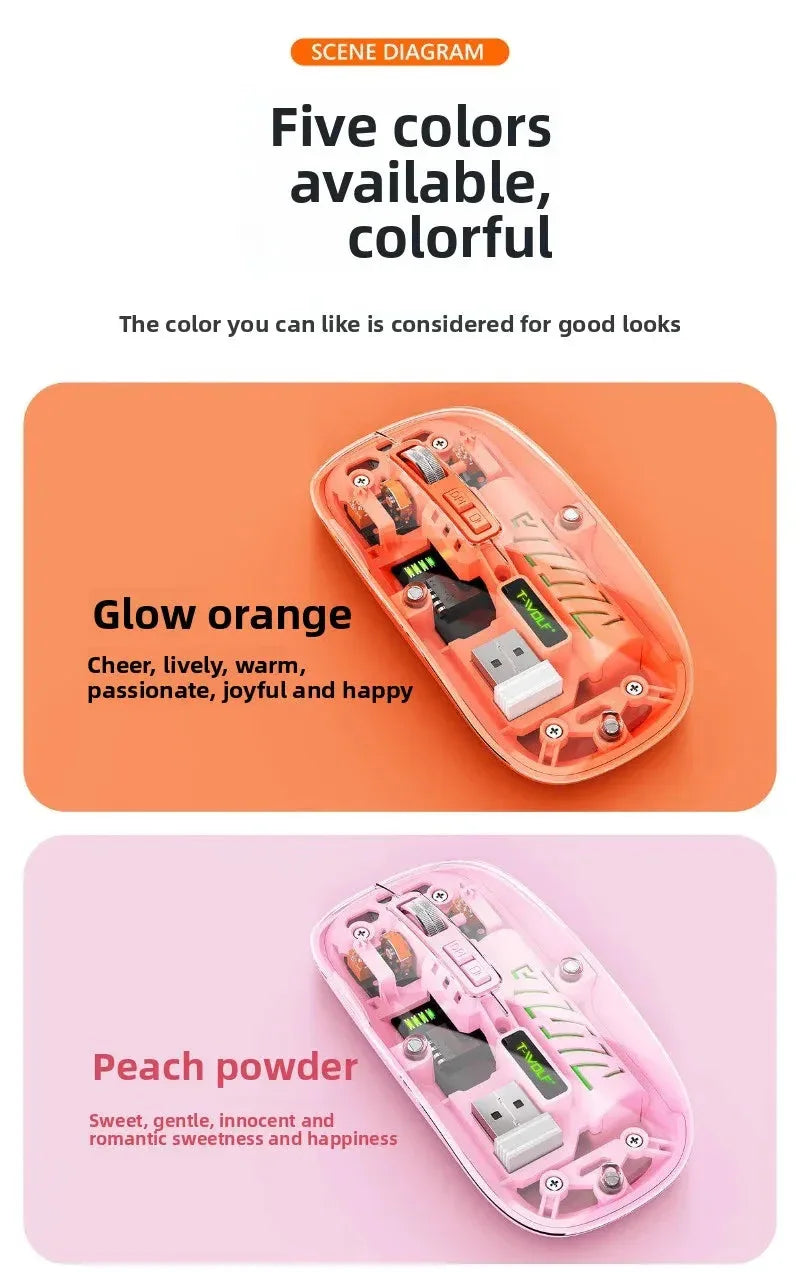 Transparent Wireless Mouse Opuyym™ - RS Store