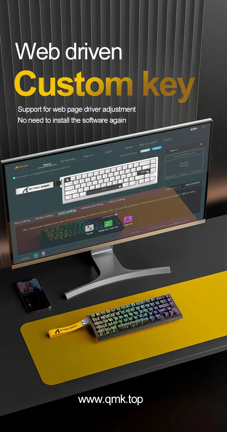 Magnetic Gaming Keyboard ATTACK SHARK™ - RS Store