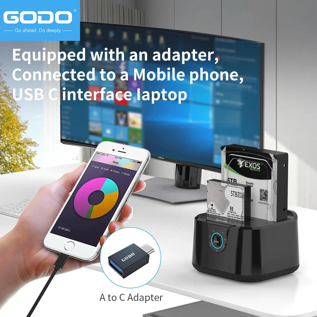 GODO Hard Drive Docking Station™ - RS Store
