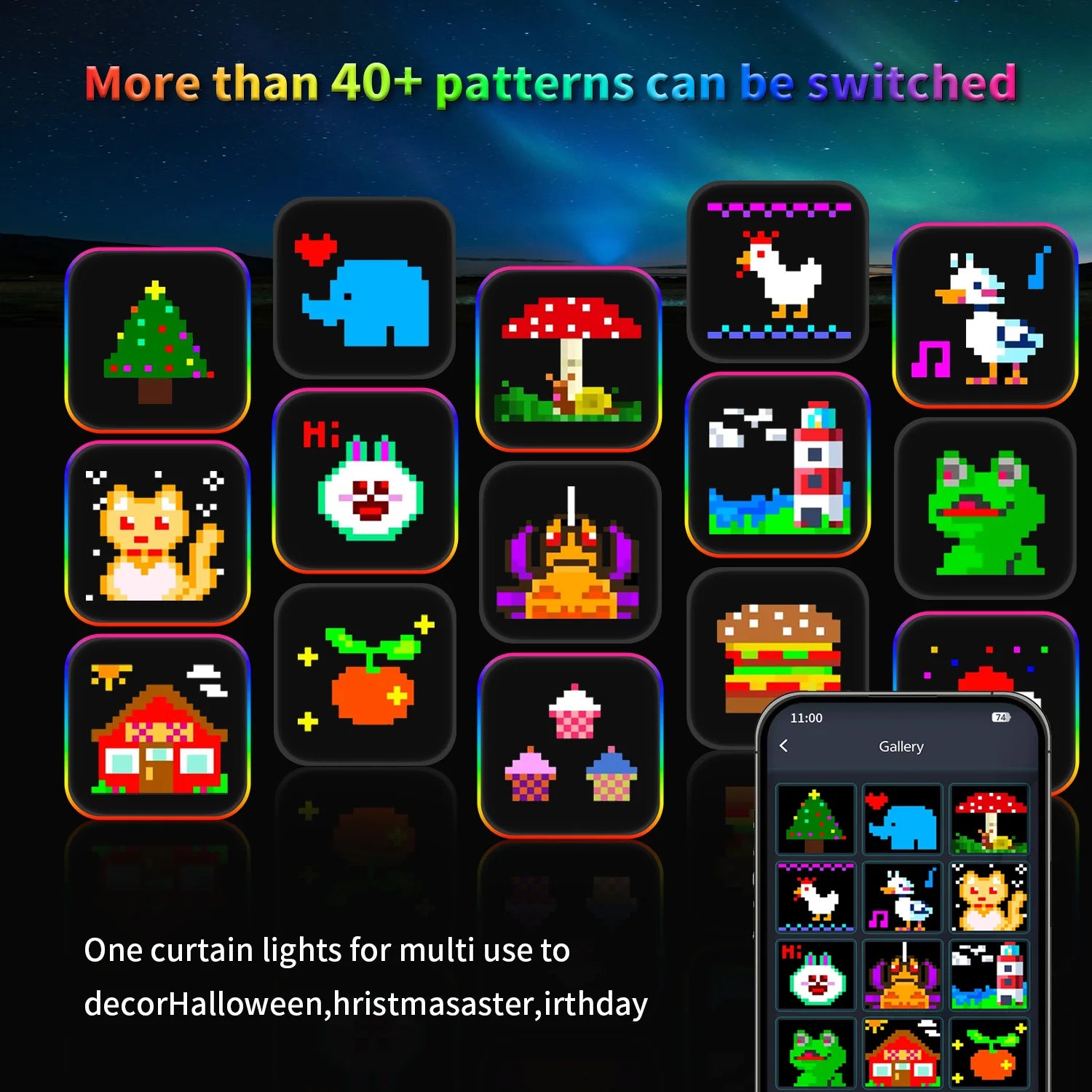 400 LED Smart Curtain Lights™