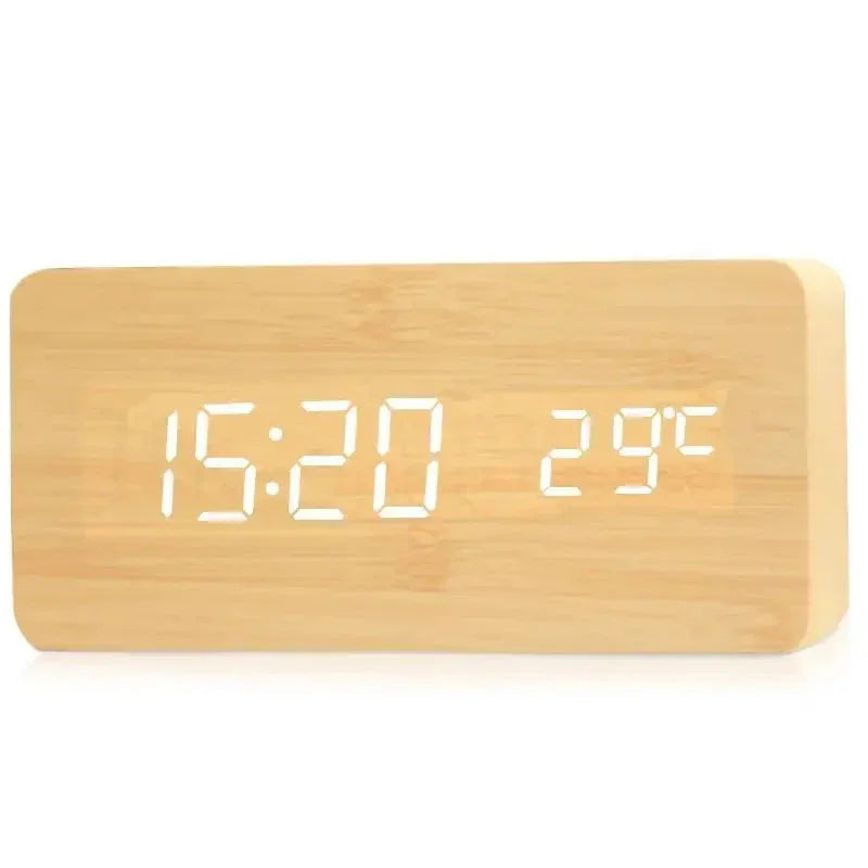 Wooden Digital Alarm Clock Niditon™ - RS Store