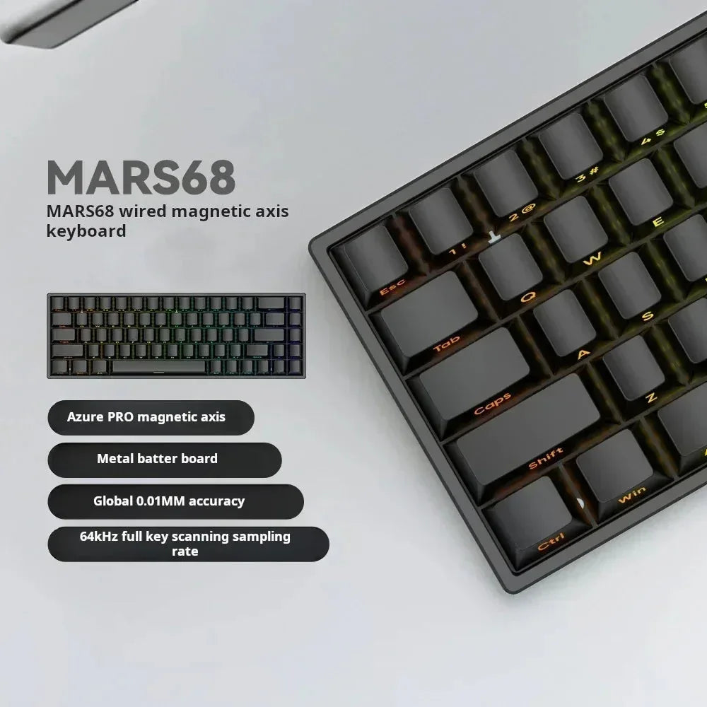 Mars68 PRO Magnetic Switch Gaming Keyboard Attach Shark™ - RS Store
