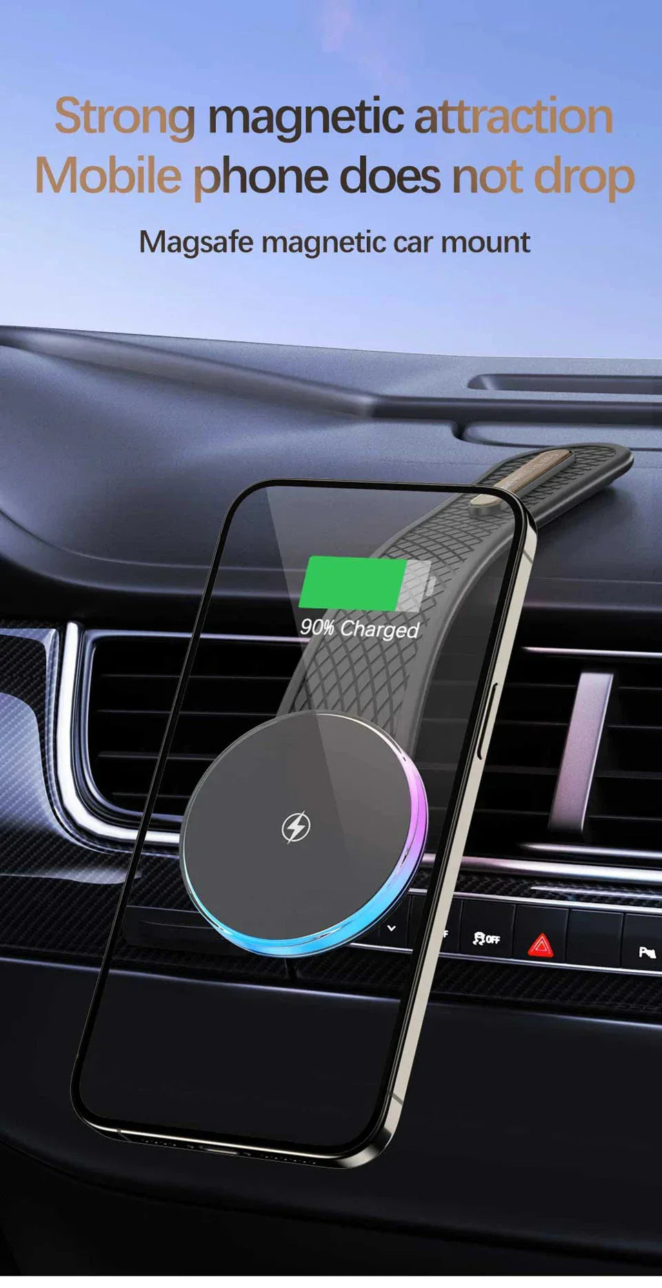 Magnetic Wireless Charger Car Adjustable Phone Holder™ - RS Store