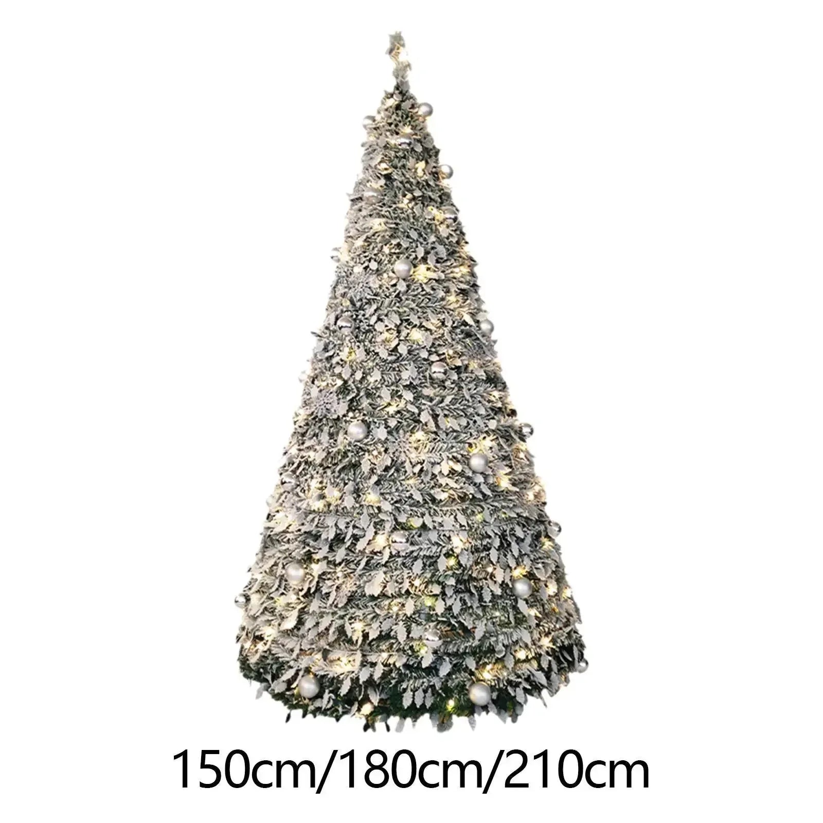 150/180/210CM Foldable Christmas Tree with Decorative Lights™ - RS Store