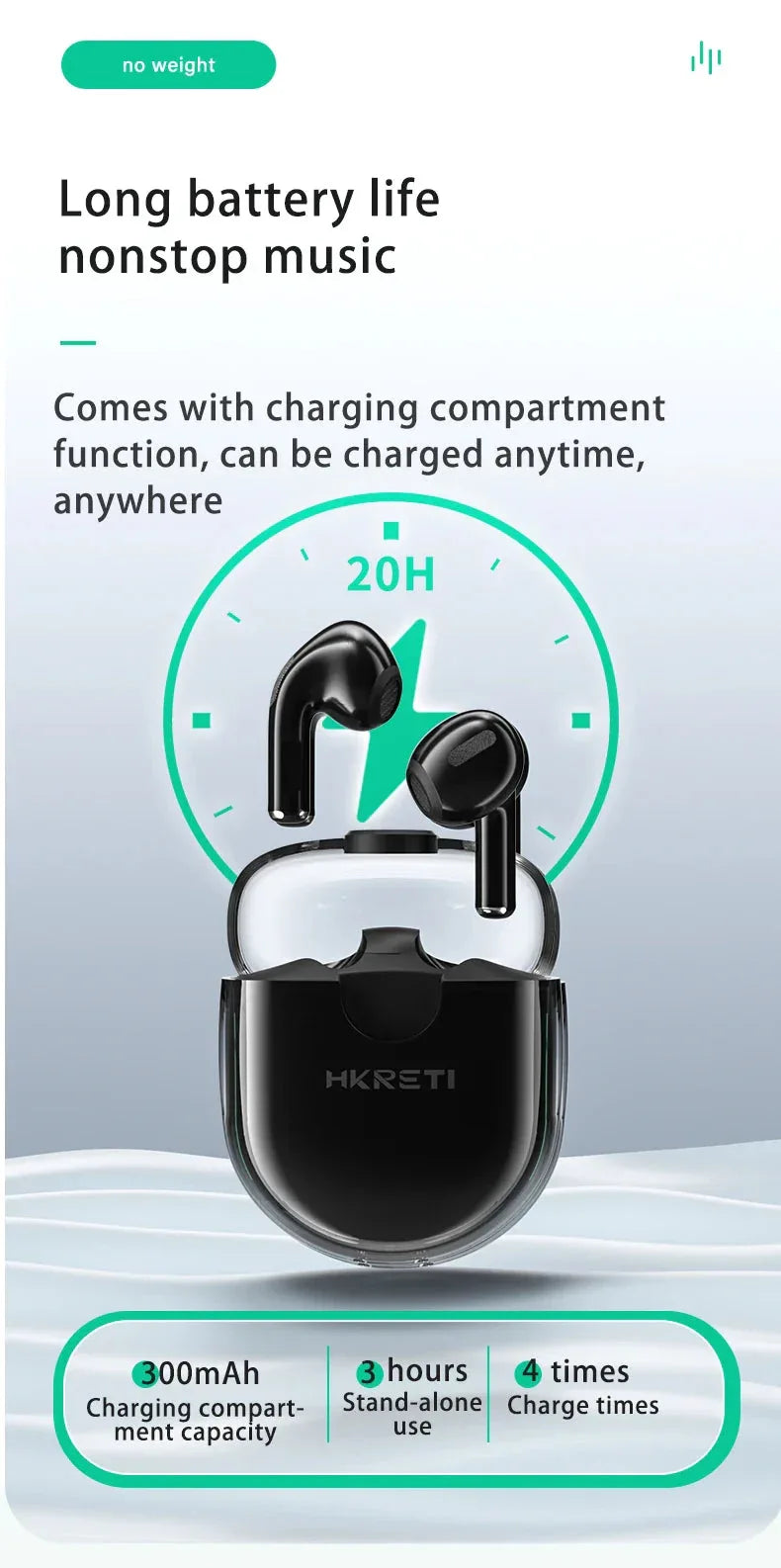 H5 Bluetooth 5.4 Wireless Earbuds HKRETI™ - RS Store