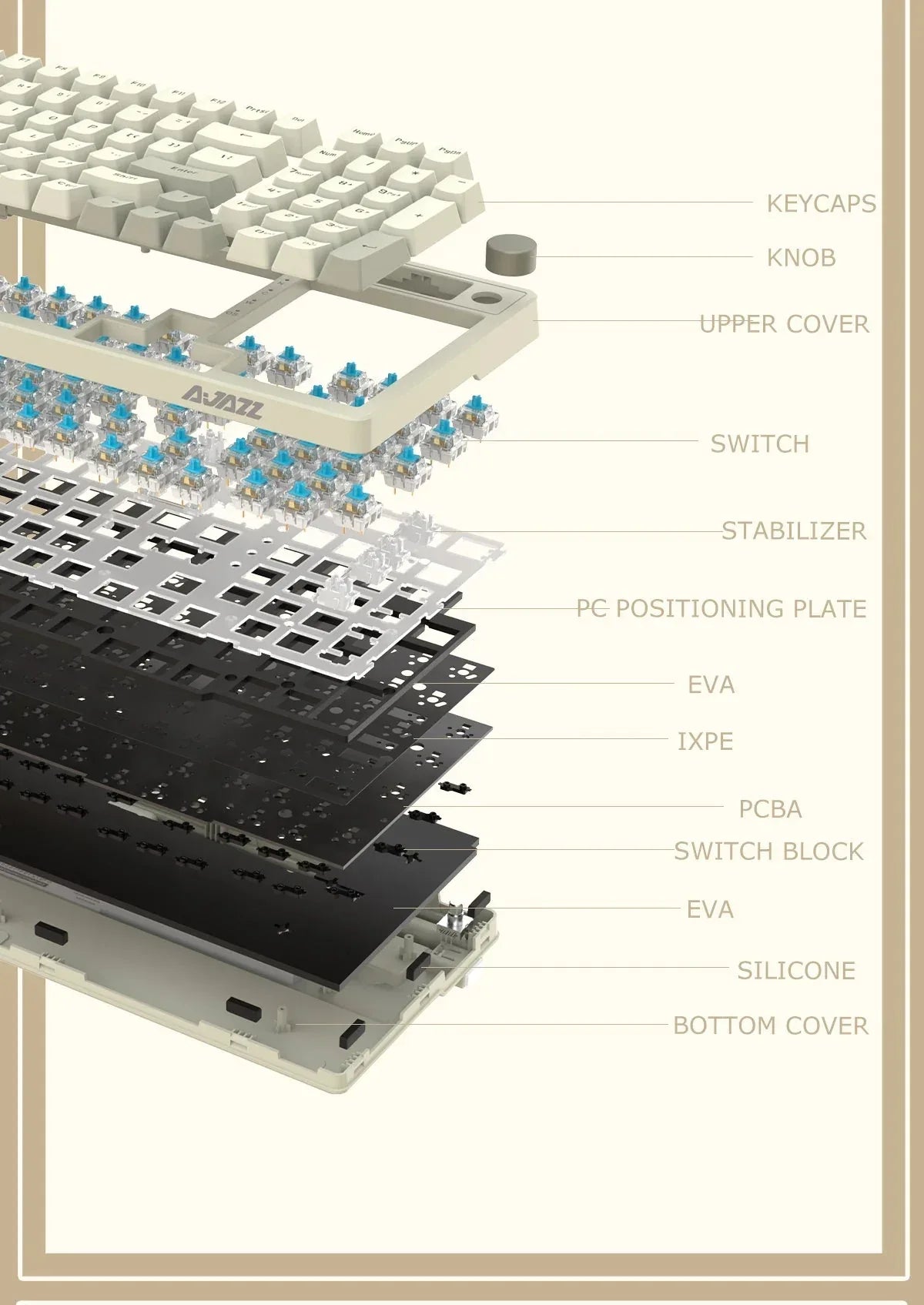 AK992 Wired Mechanical Keyboard Ajazz™ - RS Store