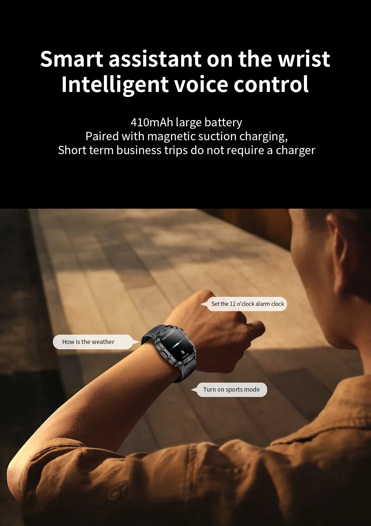 LIGE 2.01-inch HD Screen Men Smart Watch™ - RS Store