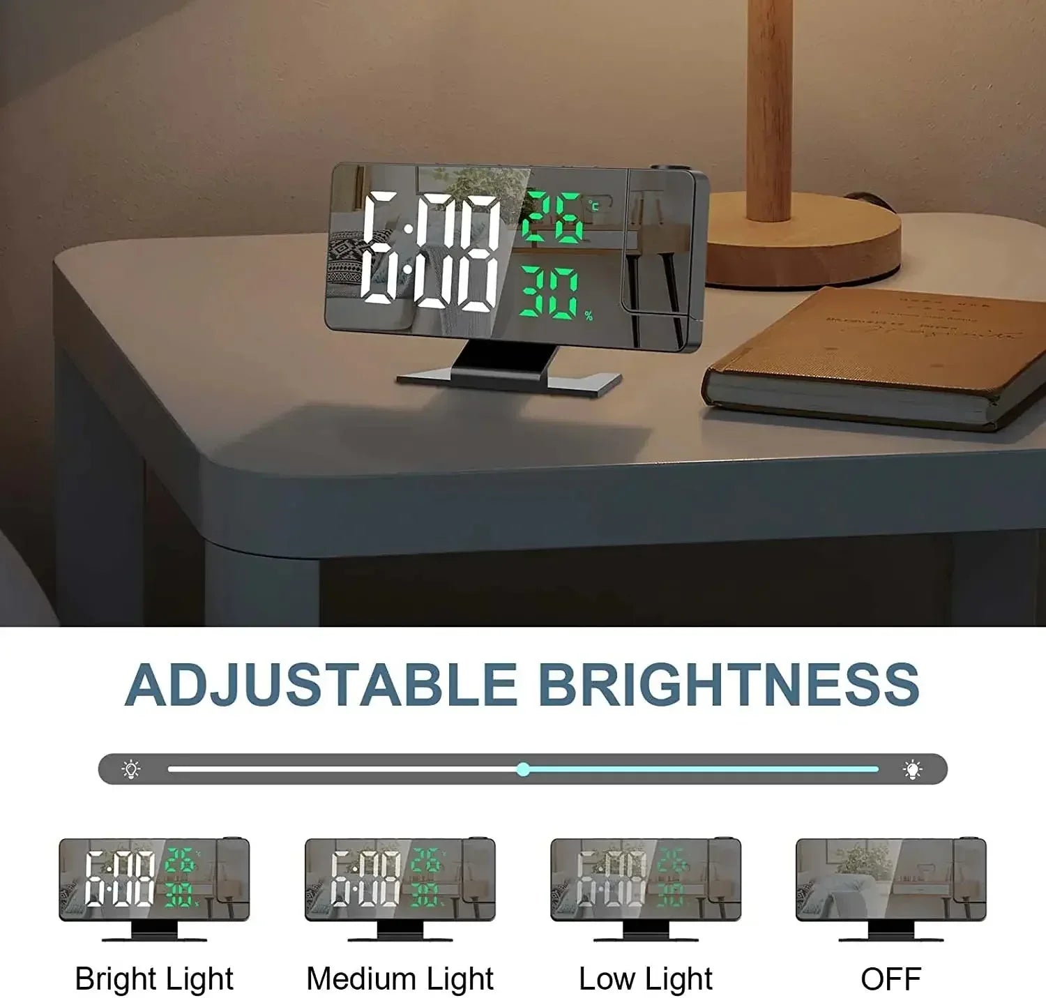 LED Digital Projection Alarm Clock™ - RS Store