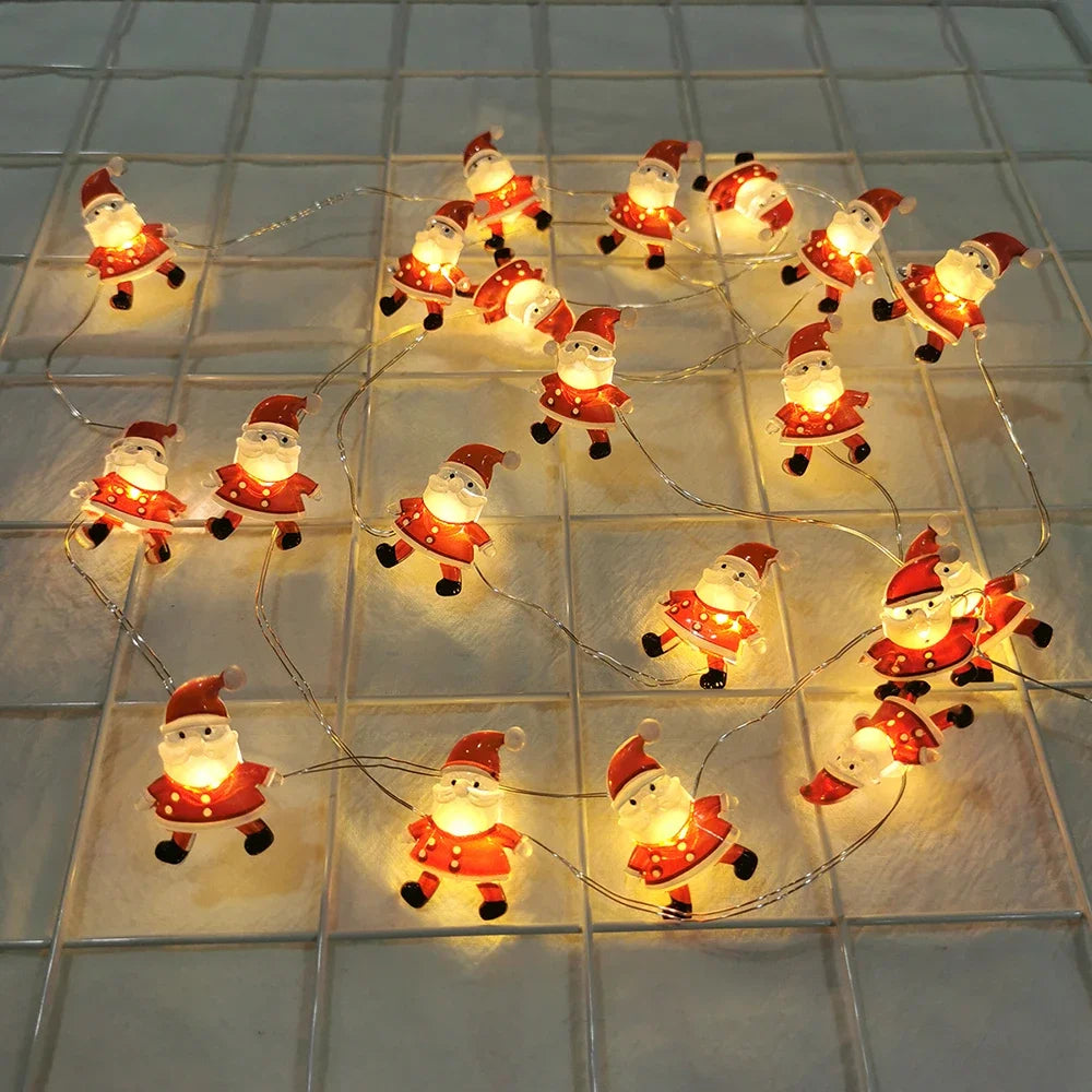 Santa Claus & Snowman LED String Lights™