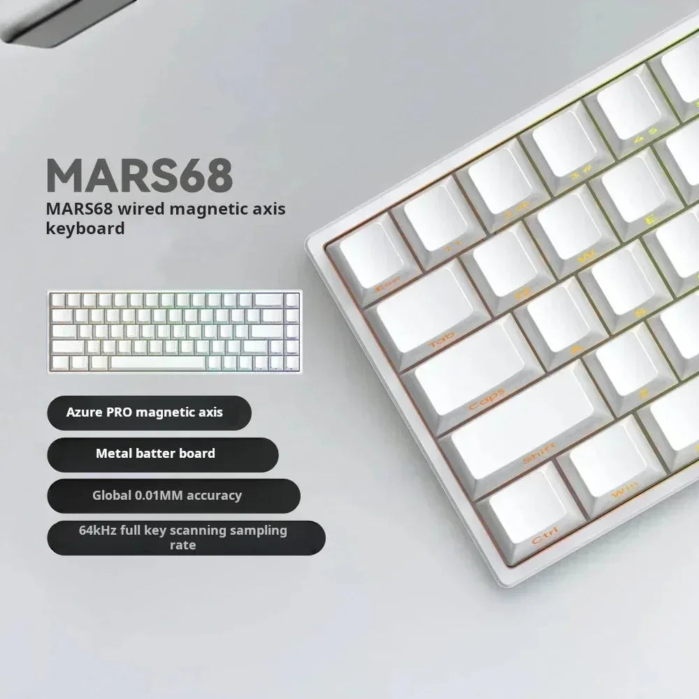 Mars68 PRO Magnetic Switch Gaming Keyboard Attach Shark™ - RS Store