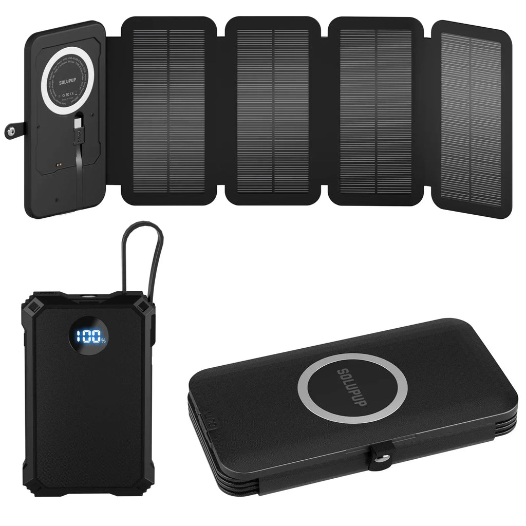 15W Magnetic Wireless 5000mAh Solar Power Bank™ - RS Store