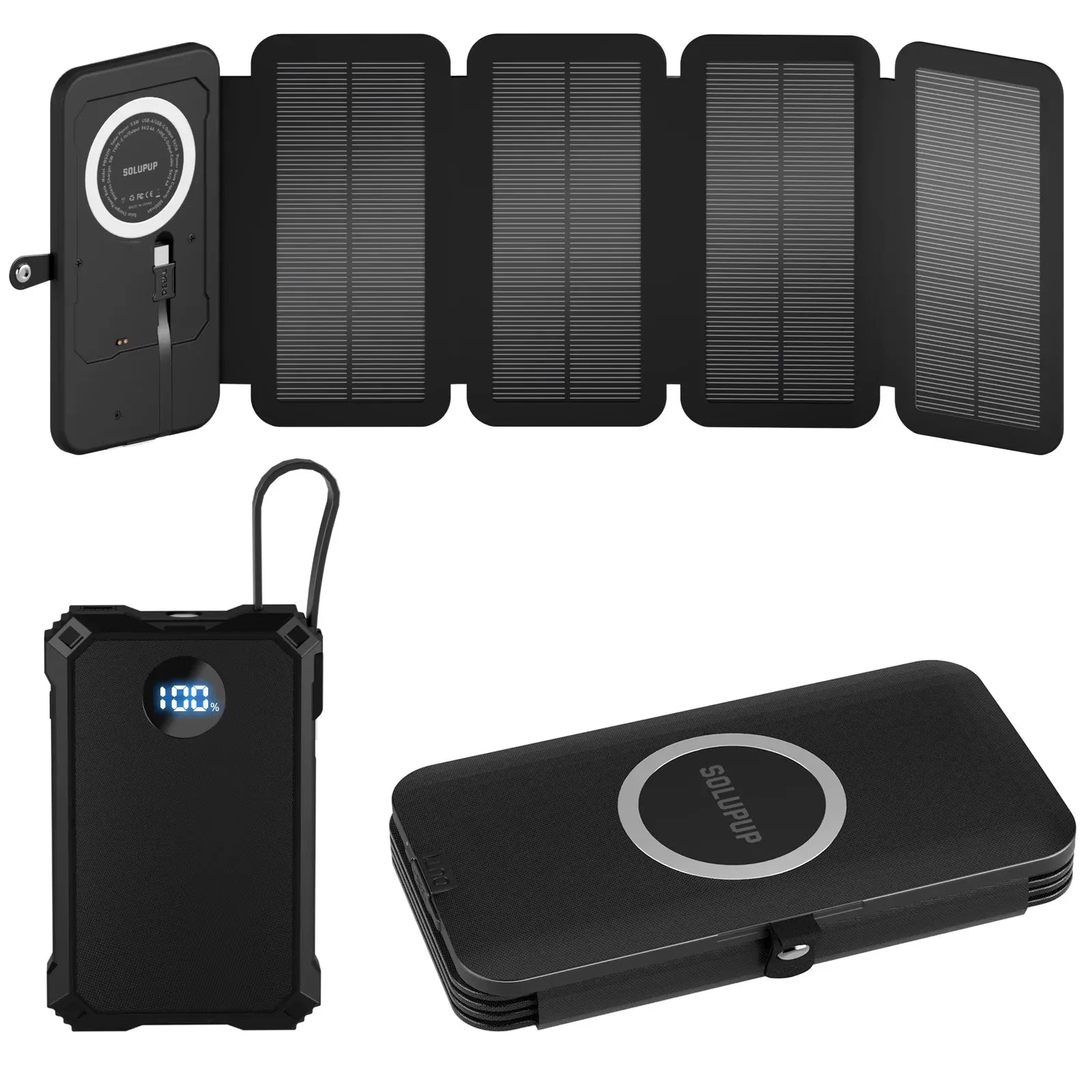 15W Magnetic Wireless 5000mAh Solar Power Bank™ - RS Store