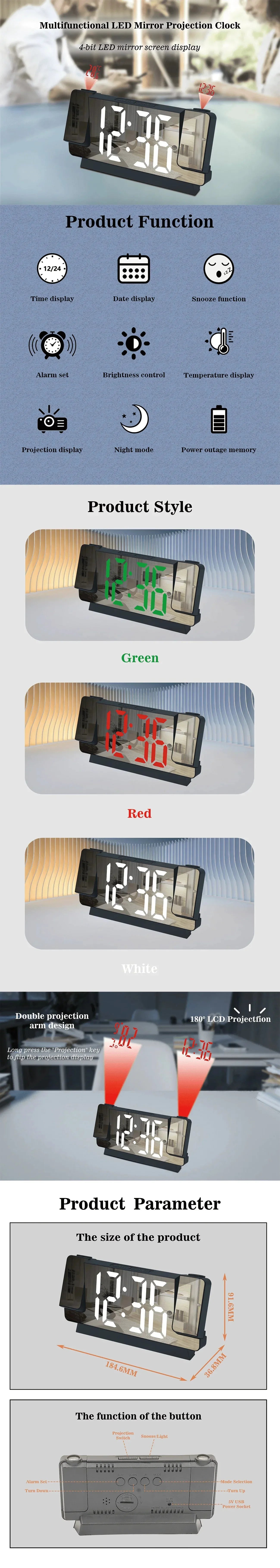 LED Alarm Clock™ - RS Store
