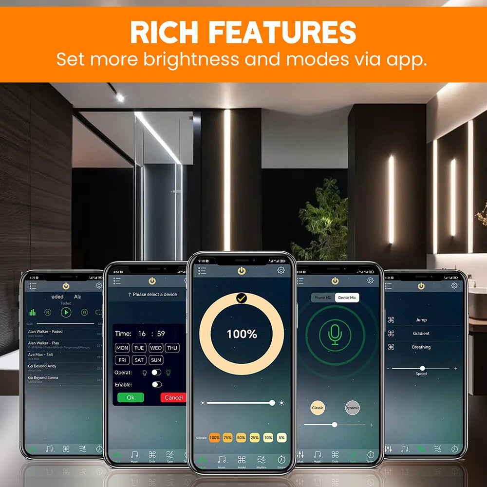 220V Dimmable COB LED Neon Strip Light Kisufu™