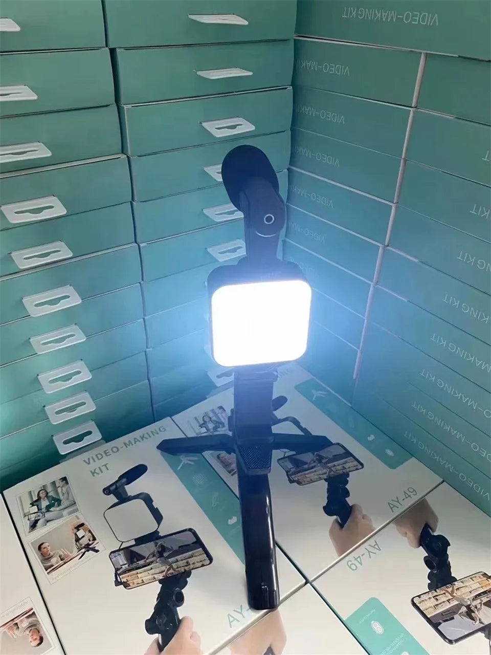 Smartphone Vlogging Kit With Tripod Phone Holder Sttkgzd™