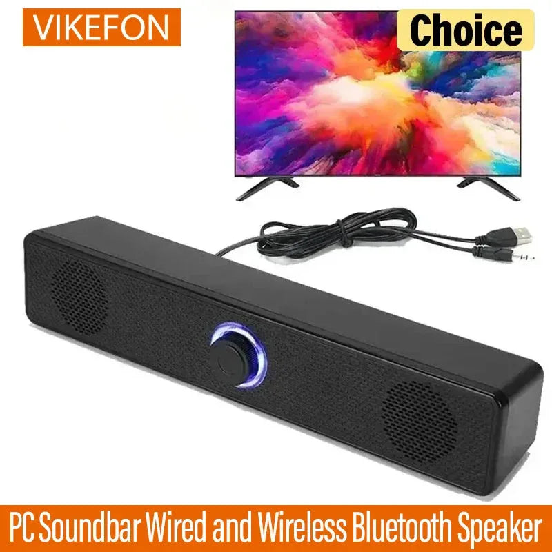 PC Soundbar Wired and Wireless Bluetooth Speaker Vikefon™ - RS Store