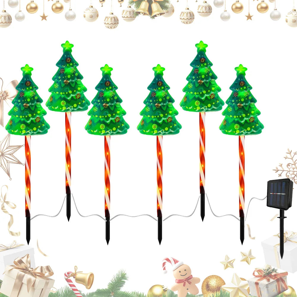 6 Pack Solar Xmas Tree Light™