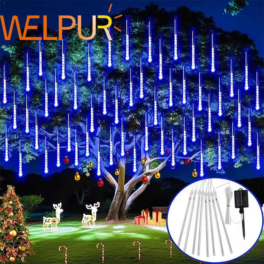 Christmas Lights Outdoor Solar Meteor Shower Lights™