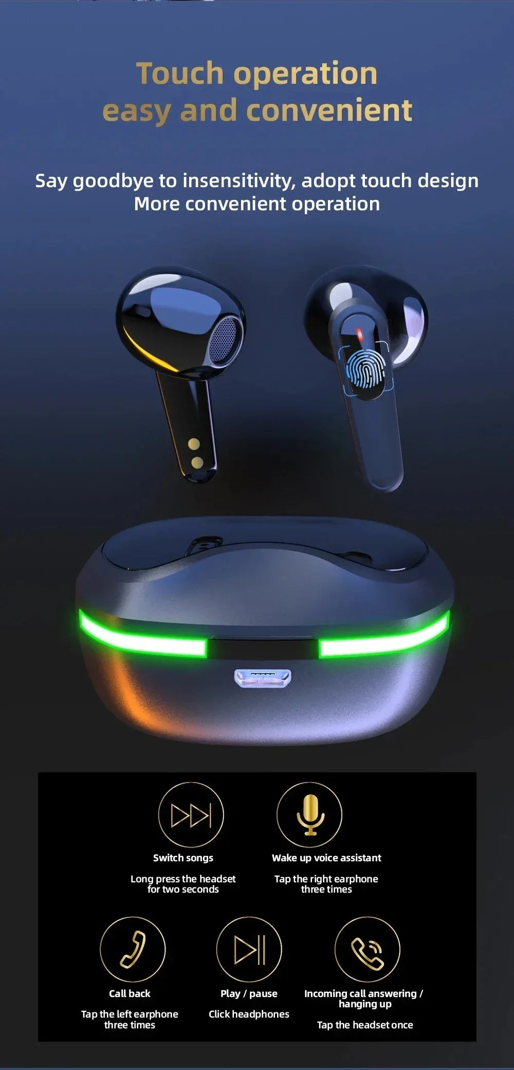 SW-P60 Wireless Bluetooth Earphones Haomai™ - RS Store