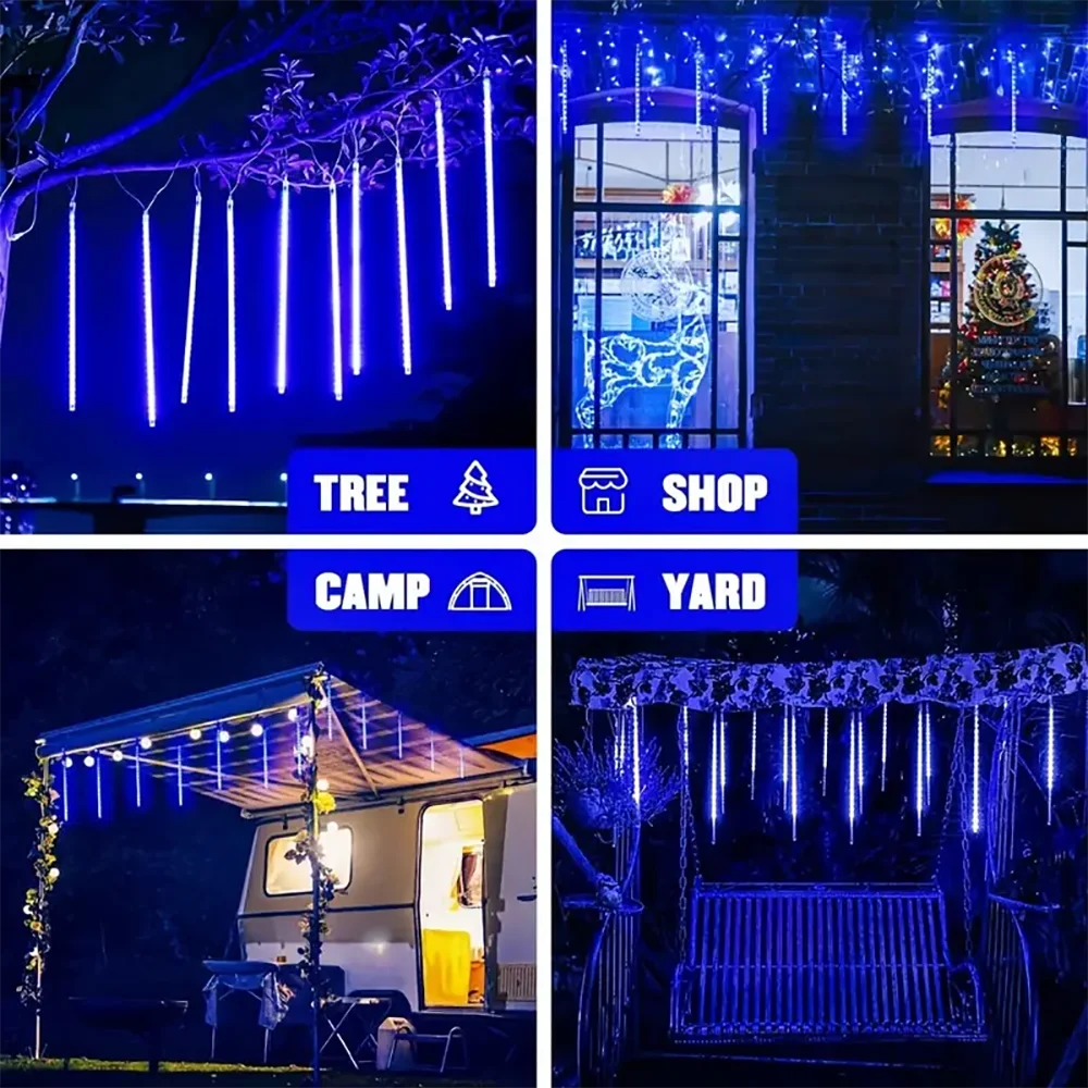 Christmas Lights Outdoor Solar Meteor Shower Lights™