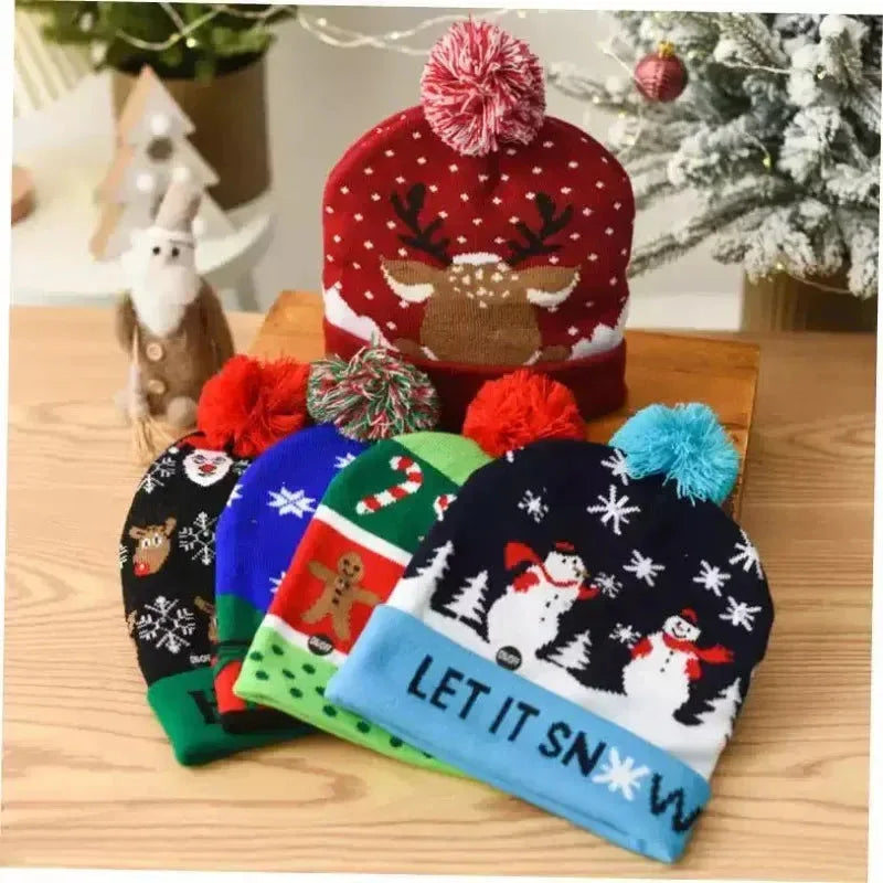 Christmas LED Knit Hat Light-Up Beanie™ - RS Store