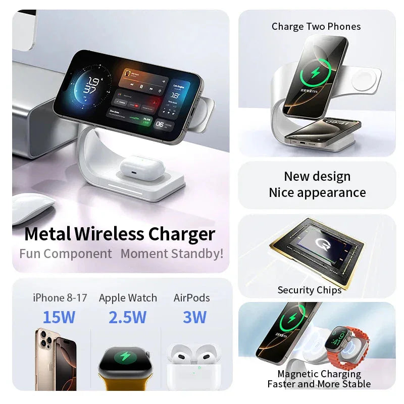 4 in 1 Wireless Charger Crownqu™ - RS Store