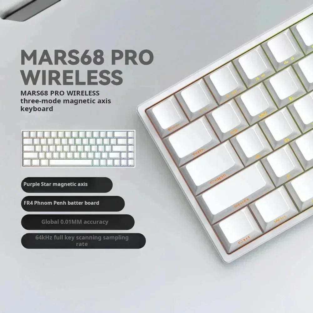 Mars68 PRO Magnetic Switch Gaming Keyboard Attach Shark™ - RS Store