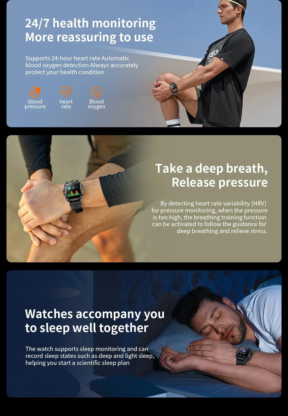 LIGE 2.01-inch HD Screen Men Smart Watch™ - RS Store