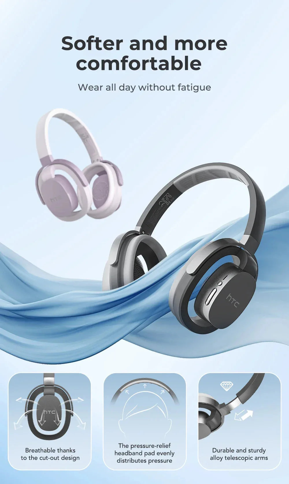 Over-ear Headphones 134 Languages Translation Earphones Htc™ - RS Store