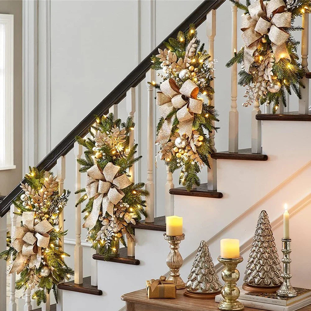 Christmas Wreath Pendants Hanging Stairs™