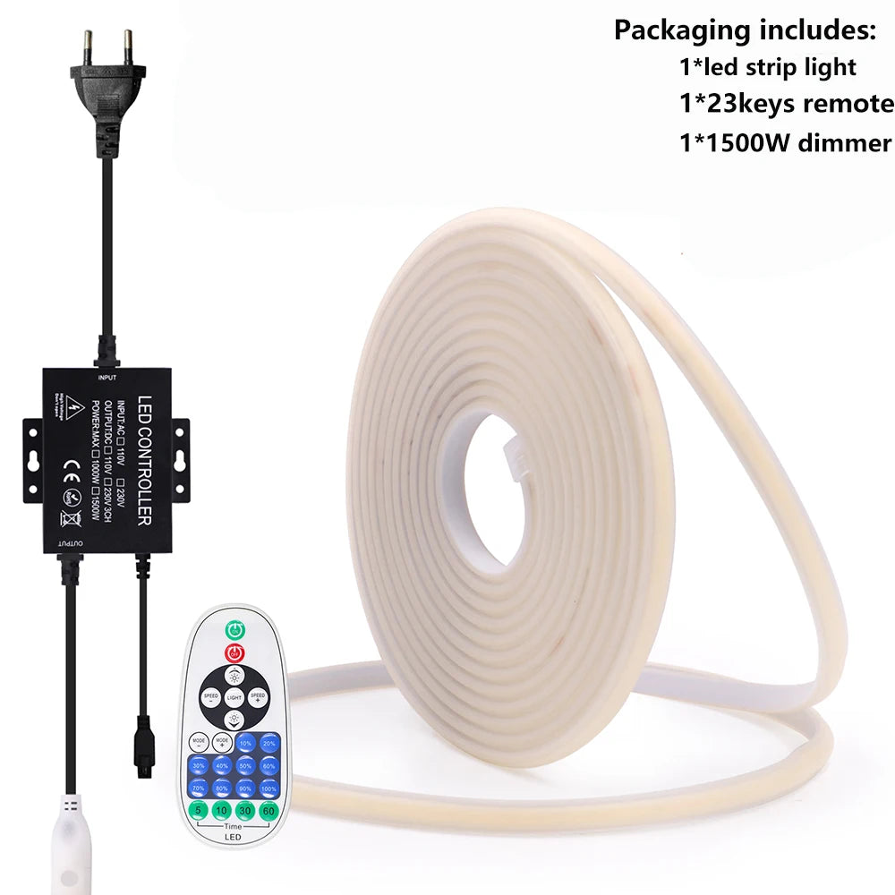 220V Dimmable COB LED Neon Strip Light Kisufu™