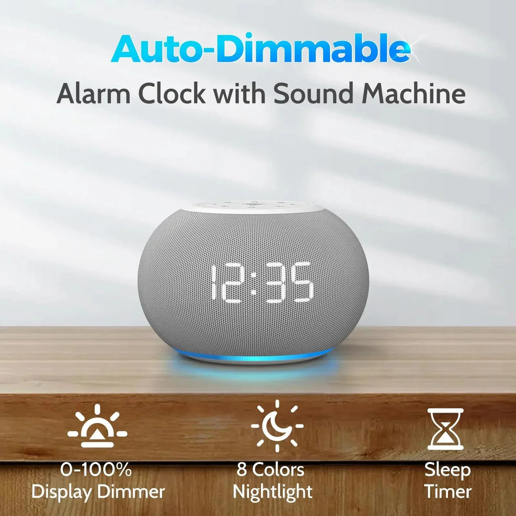 Auto-Dimmable Sound Machine Alarm Clock Anjank™ - RS Store