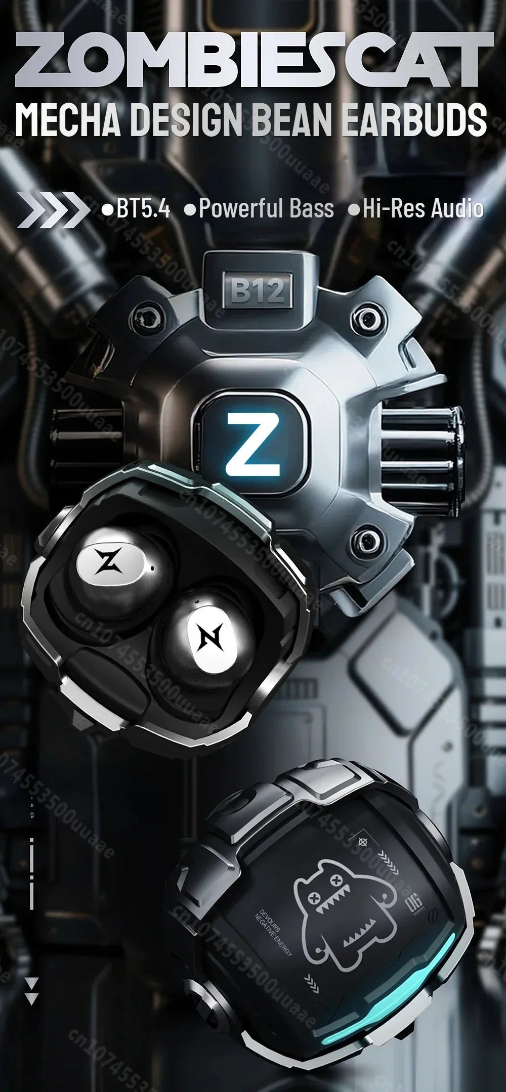 B12 TWS Wireless Earbuds Zombiescat™ - RS Store