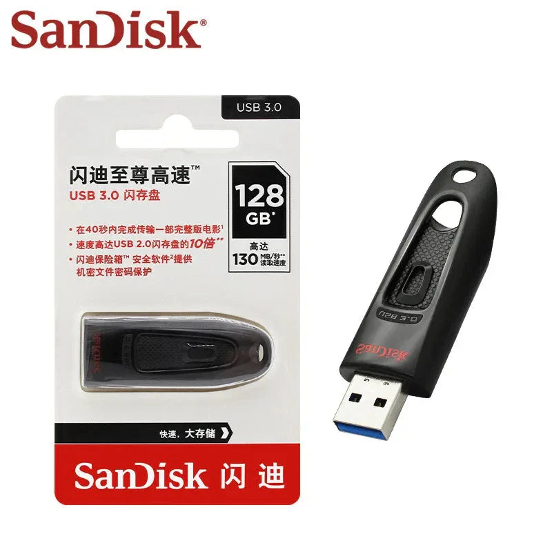Black PenDrive CZ48 SanDisk 100% Original USB™ - RS Store