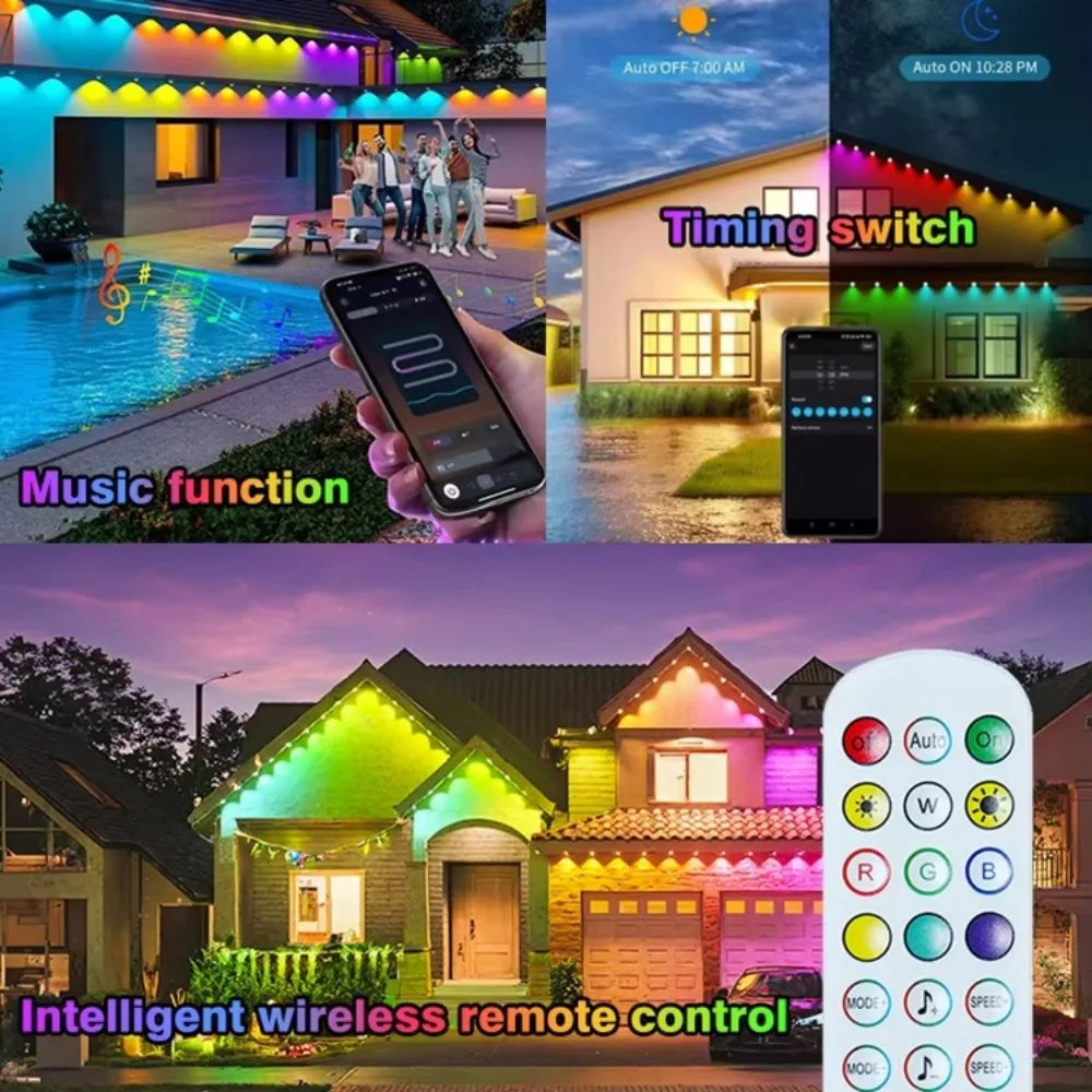 Permanent Outdoor Lights RGB Eaves Lights Bluetooth IP67 Waterproof™