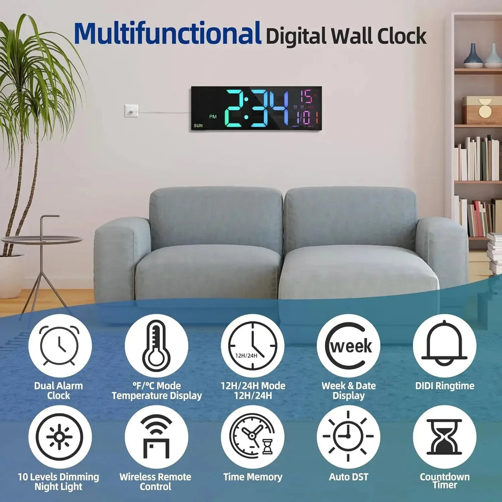 16.2'' Large Digital Wall Clock Cyp™ - RS Store