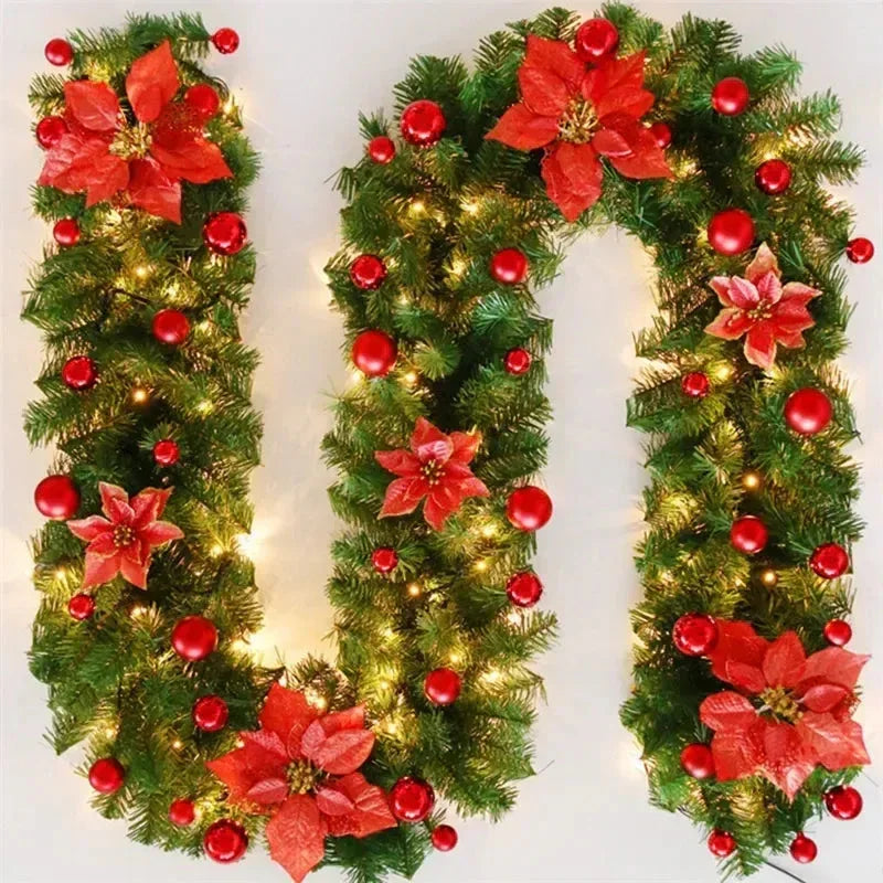2.7M Christmas Garlands With Pinecones Red Berries™ - RS Store