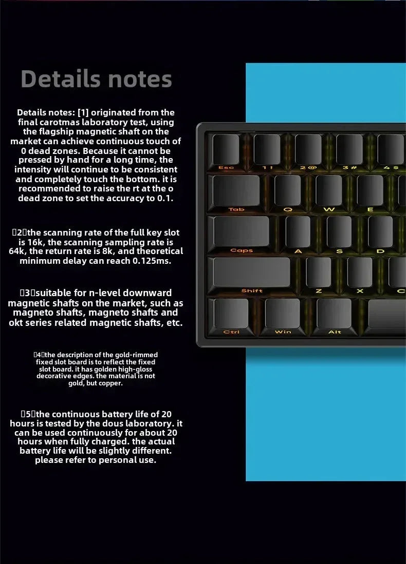 Mars68 PRO Magnetic Switch Gaming Keyboard Attach Shark™ - RS Store