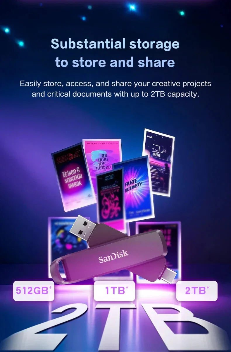 Extreme PRO Dual USB 3.2 Type-C Flash Drive Sandisk™ - RS Store